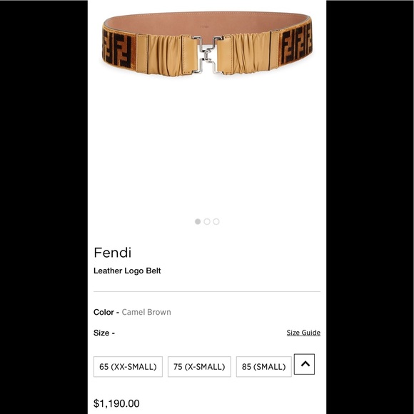 Fendi women’s Velvet FF Motif Waist Belt - sz75/30 - Picture 11 of 14